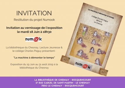 Vernissage projet "numook" 4ème