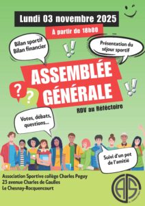 AG de l'Association Sportive
